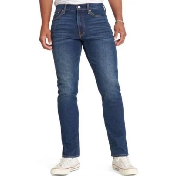 Lucky Brand Denim Jeans Size 32/32 410 Athletic Slim Leg Blue Cotton Medium Wash - Picture 1 of 13